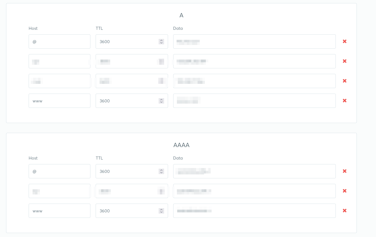 my dns settings page